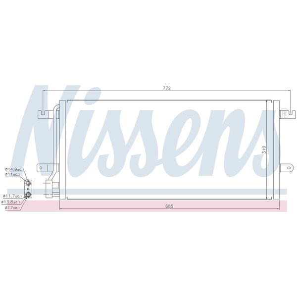 Nissen Nissens Condenser, 94524 94524